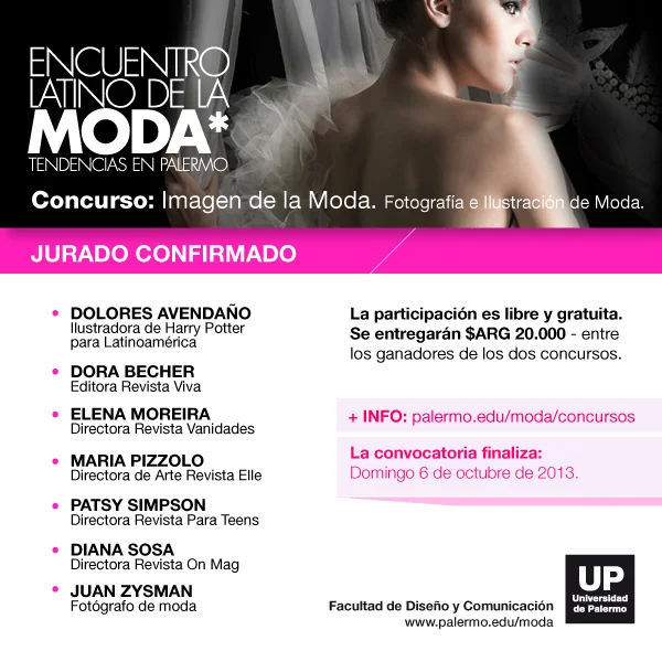 Flyer Jurado1 Concurso Imagen De La Moda 2013 - 1ª Edición - Textil E Indumentaria