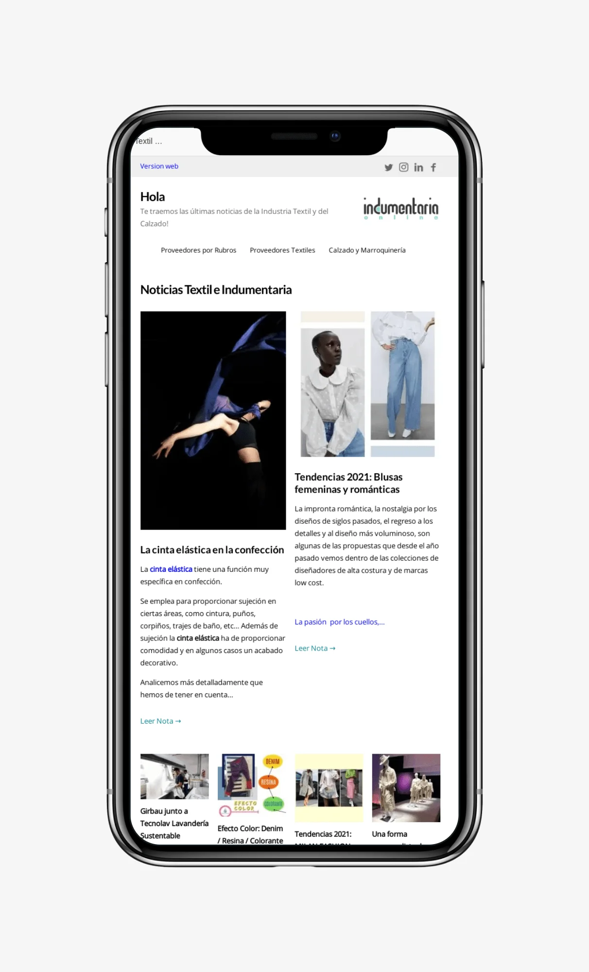 Newsletter Indumentariaonline- Novedades Del Sector Textil Y Calzado