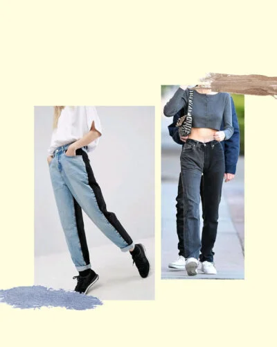 Jea8 Microtendencia En Alta: Jeans Bicolor - Tendencias 24/25 En Textil E Indumentaria