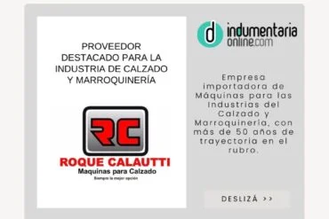 Principal Calautti Proveedor Destacado Para Las Industrias De Calzado Y Marroquinería - Serviciotecnico