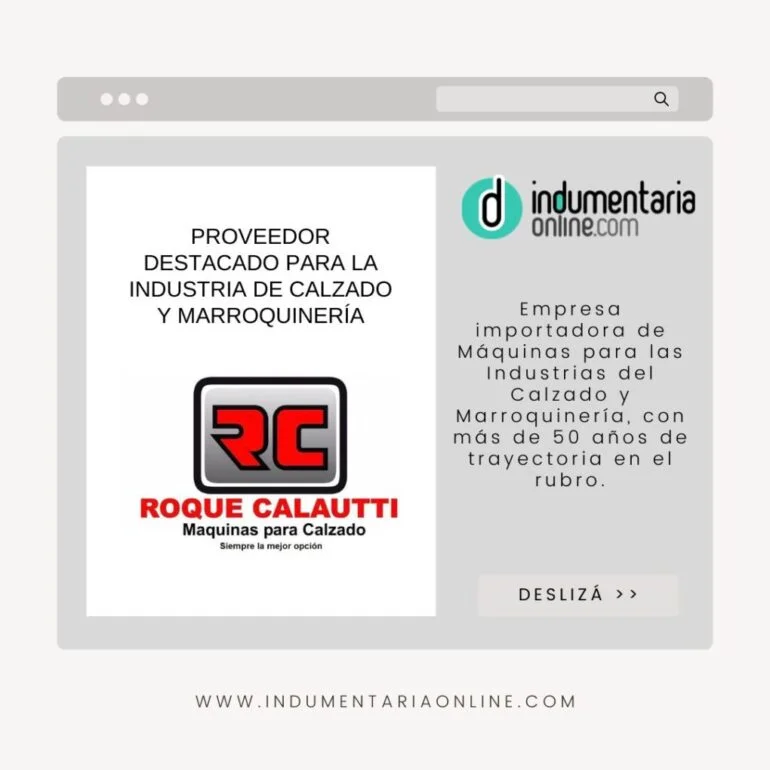 Principal Calautti Proveedor Destacado Para Las Industrias De Calzado Y Marroquinería - Noticias Breves