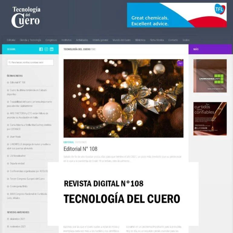 270012905 4695187923892031 6000377290990975040 N Revista &Quot;Tecnología Del Cuero&Quot; - Noticias Breves