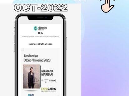 News Oct 2 Newsletter Indumentariaonline De Noticias De Textiles Indumentaria Y Calzado - Diseñadoresargentinos