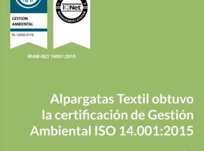 Alpargatas Alpargatas Obtuvo Certificación De Gestión Ambiental - Textilesargentinas