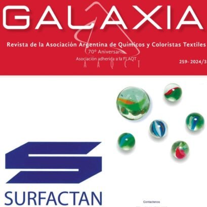 34 477246 Revista Galaxia -Aaqct Asociación Argentina De Químicos Y Coloristas Textiles - Empresas Textiles