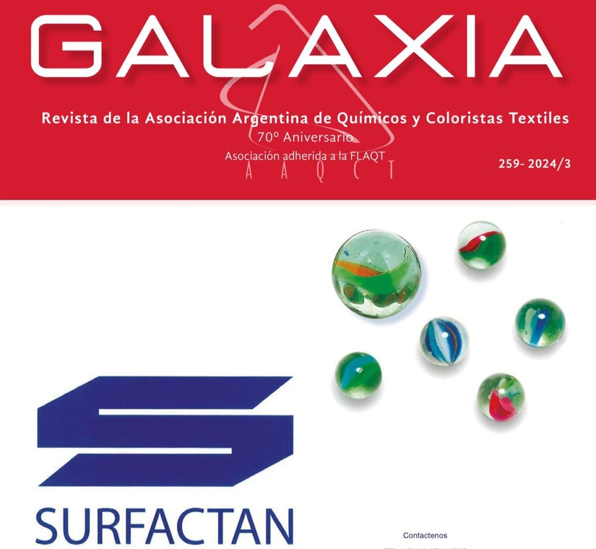 34 477246 Revista Galaxia -Aaqct Asociación Argentina De Químicos Y Coloristas Textiles - Destacadas